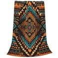 Native Southwest Tribal Indian Aztec Throw Blanket Super Soft
