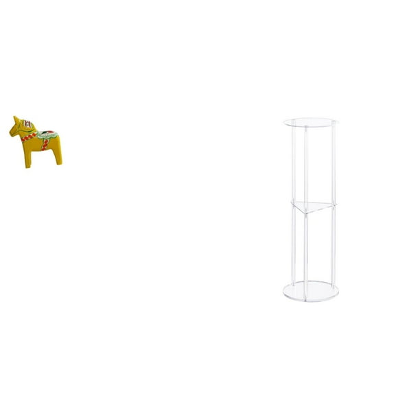 Figura de caballo Dalecarlian, mesa auxiliar de acrílico, escultura de animal coleccionable para estantería, armario, decoración del hogar, espacio pe