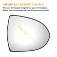 thumbnail image 3 of Reemplazo de vidrio de espejo retrovisor derecho calefaccionado blanco único para KIA Sportage 2010-2015, 3 of 6