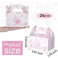 thumbnail image 2 of 24 Pack Pink Floral Paper Gift Boxes Party Favor Gift Gable Boxes with Chinoiserie Floral Printed Candy Treat Box for Wedding Birthday Tea Bridal Shower Party, 2 of 6