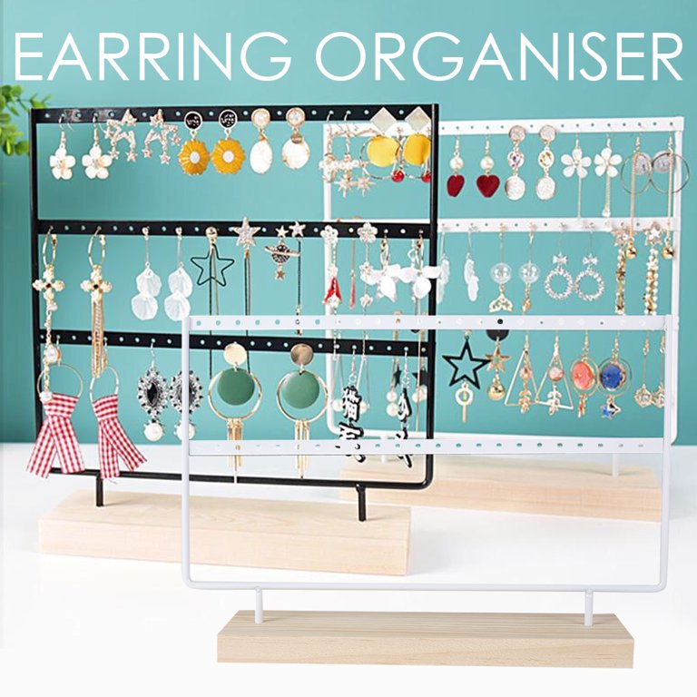 Hoop Earring Holder, Long Pierced Earring Organizer Rack