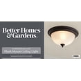 thumbnail image 6 of Better Homes & Gardens 15" Bronze Flush Mount Ceiling Light, Metal Base Frosted Glass Dome Shade, 6 of 14