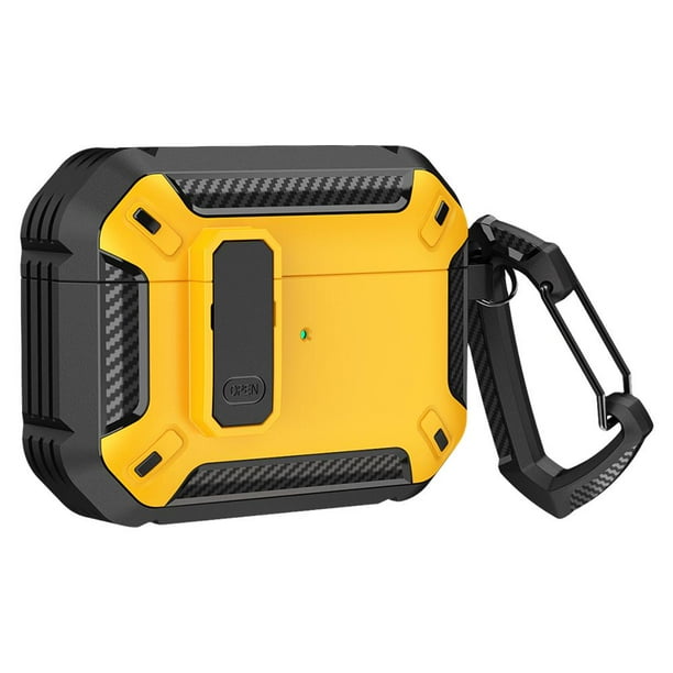 TQEHS Estuches para Galaxy Buds 3 Pro, Estuches de TPU para auriculares con protección de bloqueo seguro y mosquetón, Cubierta a prueba de golpes para Galaxy Buds3 Pro 2024 H3G1