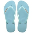 thumbnail image 1 of Havaianas Women's Slim Glitter Flourish Flip Flop Sandals, Nautical Blue, Size 11/12, 1 of 4