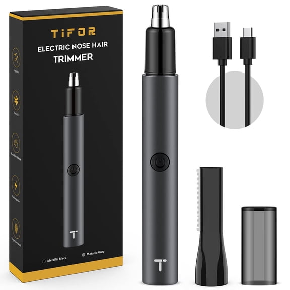 ZOUYUE Unisex Nose Hair Trimmer,Waterproof,Compact,8000 RPM Motor,USB C Rechargeable,Ideal for Face,Body,Eyebrow,Nose,and Ear Hair Removal