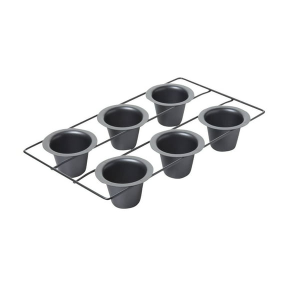 Chicago Metallic Professional 6-Cup Popover Pan - Silver