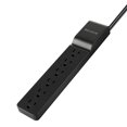 thumbnail image 3 of Belkin Barre d'Alimentation Parasurtenseur avec 6 Prises CA Multiples - Prise Plate Rotative, Cordon d'Extension Robuste de 6 Pi pour la Maison, le Bureau, les Voyages, l'Ordinateur, 3 of 6