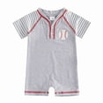 thumbnail image 2 of Curenmufel Baby Clothes Boy Newborn Neutral Baby Girls Boys Romper Cute Newborn Clothes Rompers 0 3 6 9 12 18 24 Months (Grey,12-18 Months), 2 of 6