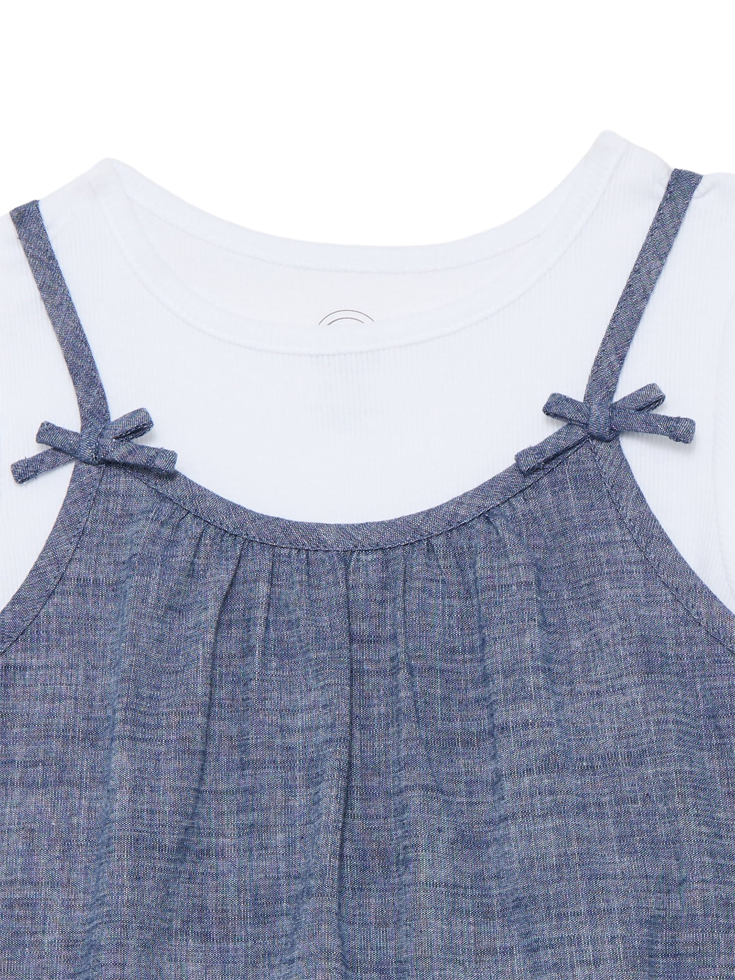 Wonder Nation Girls Cami Dress and Short Sleeve Tee, Sizes 4-18 & Plus