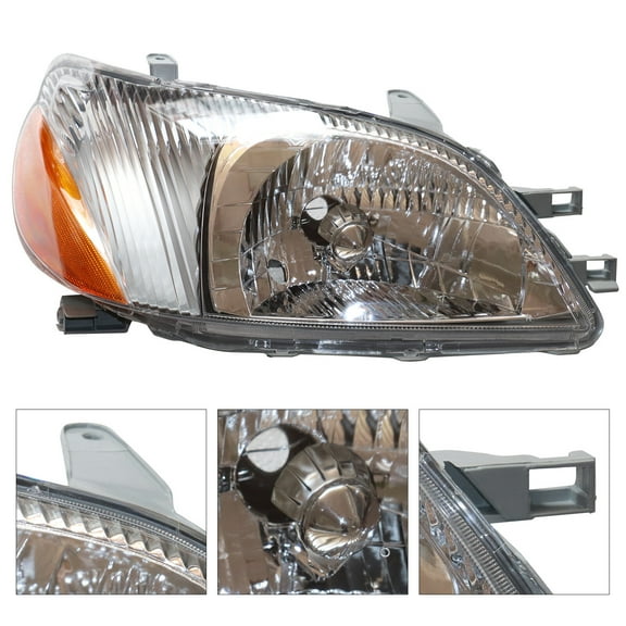 Fits for 2000-2002 Toyota Echo Headlight Headlamp Assembly Right Passenger Side