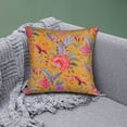 thumbnail image 2 of Throw Pillow Covers Pack of 2 for Living Room Table, Floral Printed Cushion Case, 20x20 inches - Dark Yellow - Home Decor, 2 of 7
