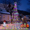 thumbnail image 5 of (Nuevo) Decoración navideña Luces de cadena al aire libre, 320 LED Cortina Luces de hadas Copos de nieve Luces colgantes del árbol de Navidad para vacaciones Boda Fiesta Jardín (Multicolor) esquí esquí Gafas de esquí, 5 of 5