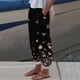 thumbnail image 1 of WILLBEST Pantalones Casuales de Lino Ligeros para Mujer, Cintura Alta con Bolsillos, Cómodos, Blancos, Holgados, para Uso Diario. Grande, 1 of 3