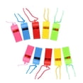 thumbnail image 4 of CIMAXIC 24Pcs Plastic Whistles Colorful Cheering Refueling Whistles Referee Whistles Kids Toy Sporting Goods (Random Color)(with Rope),1.89"X0.79"X0.59", 4 of 5