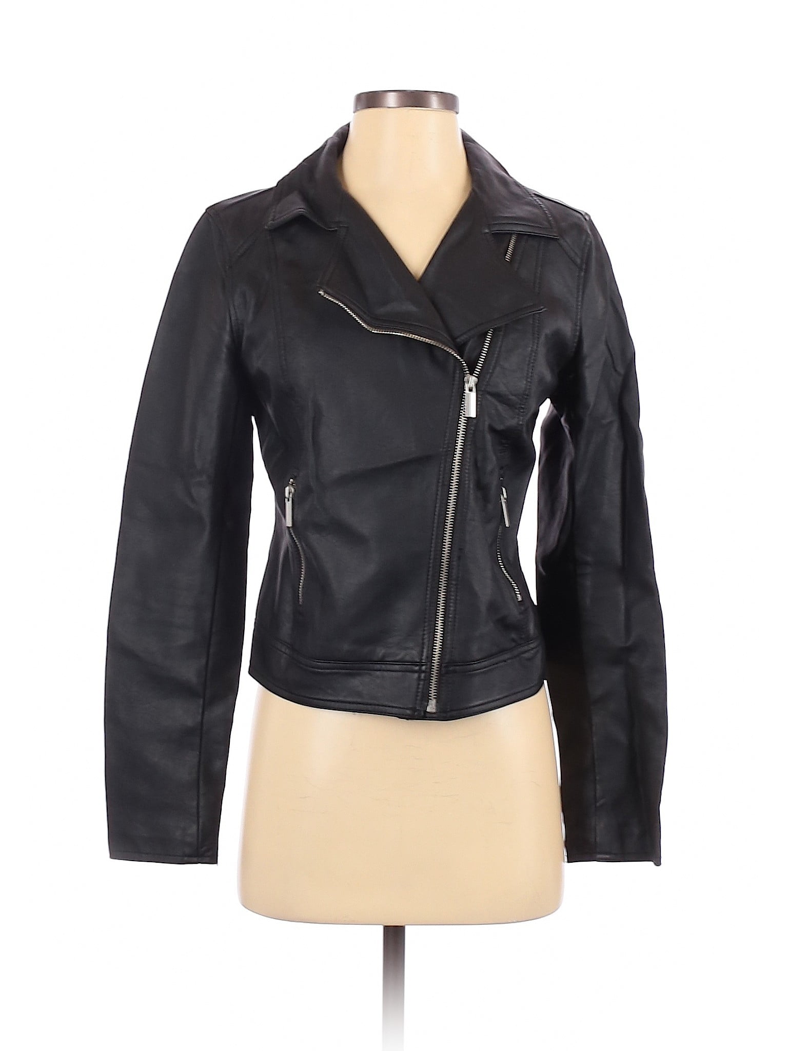 Old Navy - Pre-Owned Old Navy Women's Size S Petite Faux Leather Jacket ...