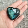 thumbnail image 3 of CICRKHB Hanging Ornament Heart Gemstone Worry Quartz Stone Labradorite Crystal Shape Stone Decoration Hangs, 3 of 9