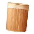 thumbnail image 2 of veasfak Bac de Rangement avec Couvercle Panier à Linge Pliable en Bambou Tissé Boîtes Pliables, 2 of 6