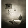 thumbnail image 2 of XibiaoHuang 26x29 Gold Ornate Wood Framed with Double Matting Museum Art Print Titled - Untitled, 2 of 4