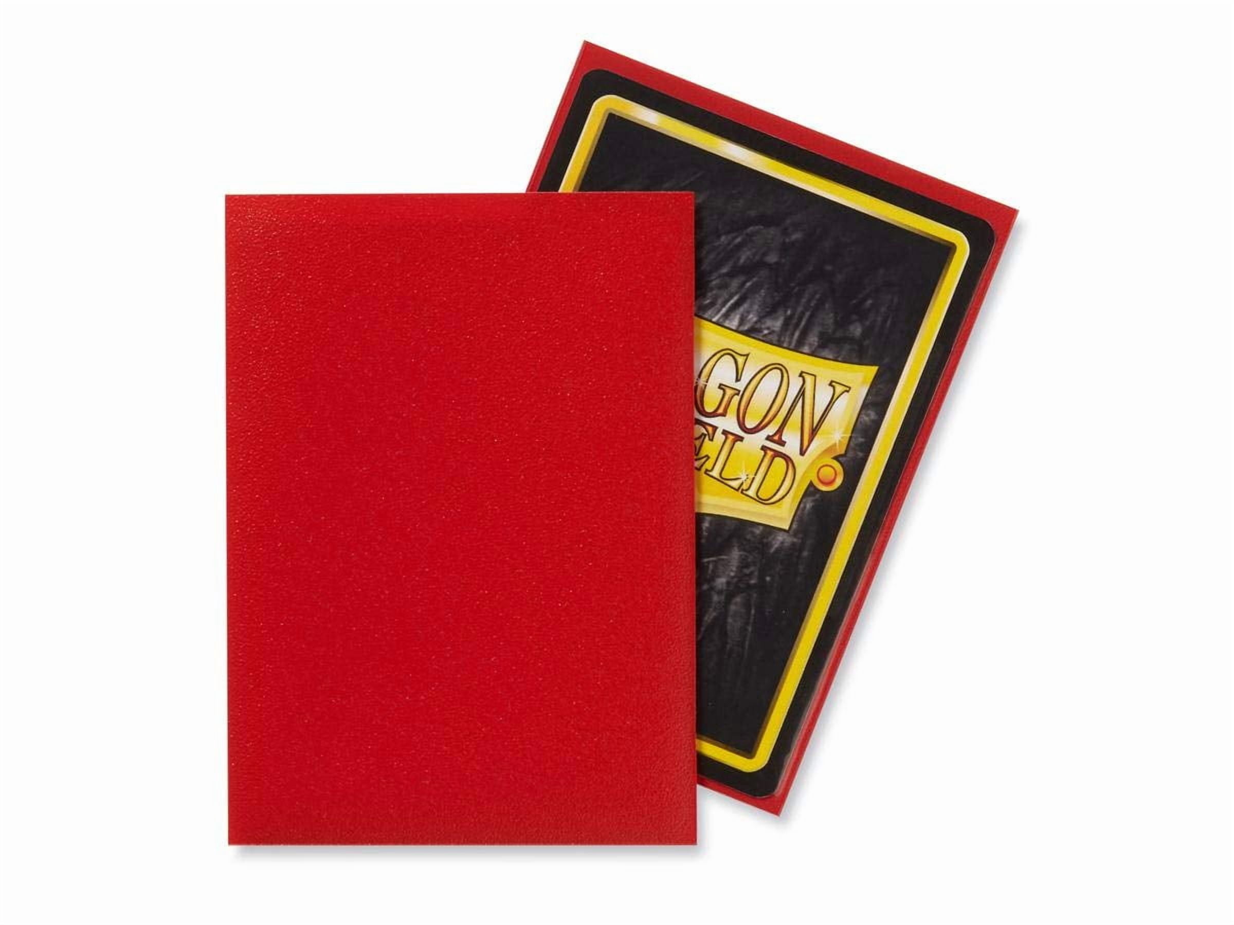 10 Packs Dragon Shield Matte Crimson Standard Size 100 ct Card Sleeves Display Case
