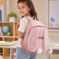 thumbnail image 6 of Bunny Ear Backpack for Students, Cute Star Print Lace Student Bookbag, Lightweight Casual Daypack for Travel Daily Use, 6 of 6