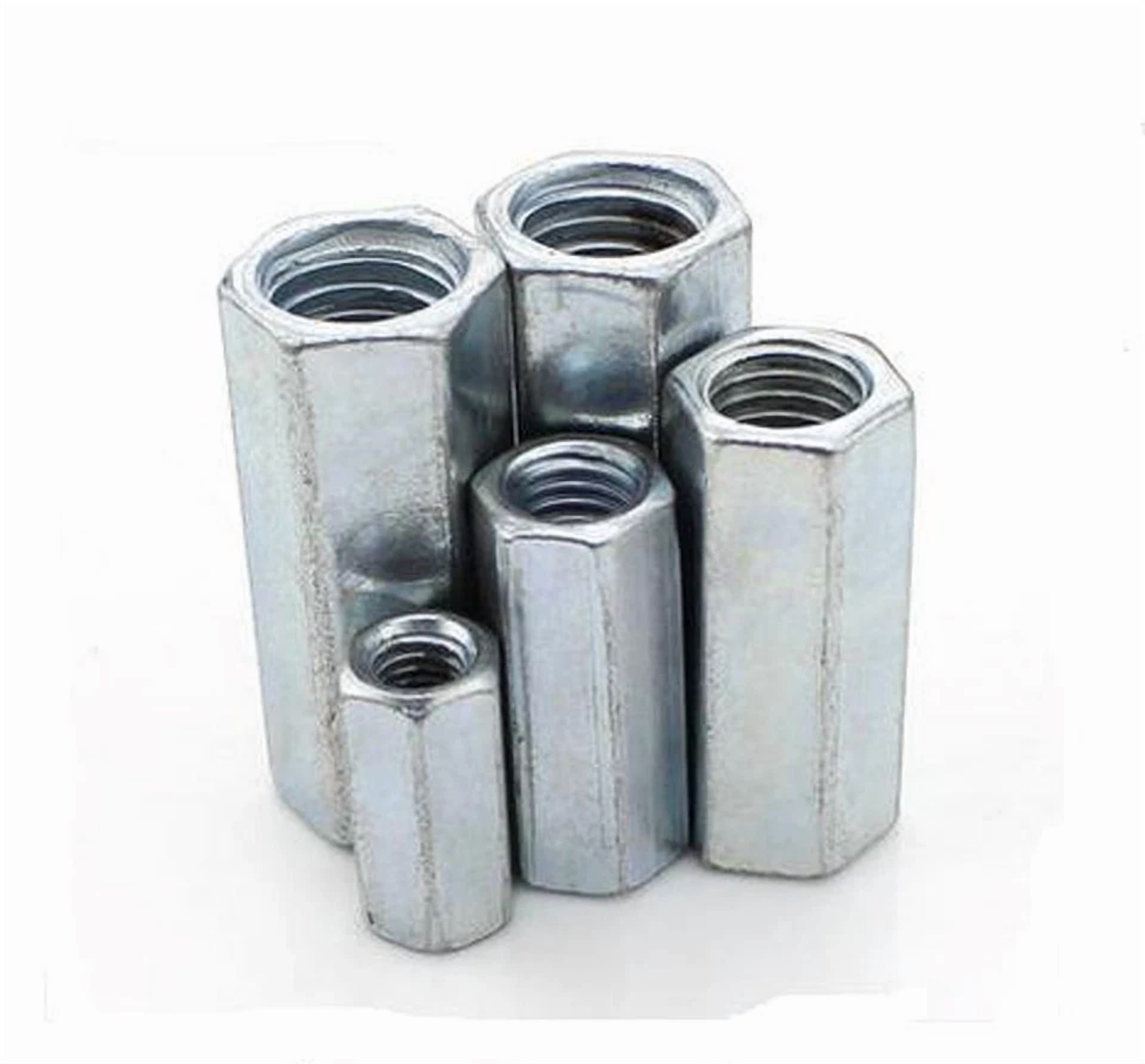 CIRCLE- Us Stock 5Pcs M8 X 1.25 X 50Mm Long Rod Coupling Hex Nut Connector Zinc Plated