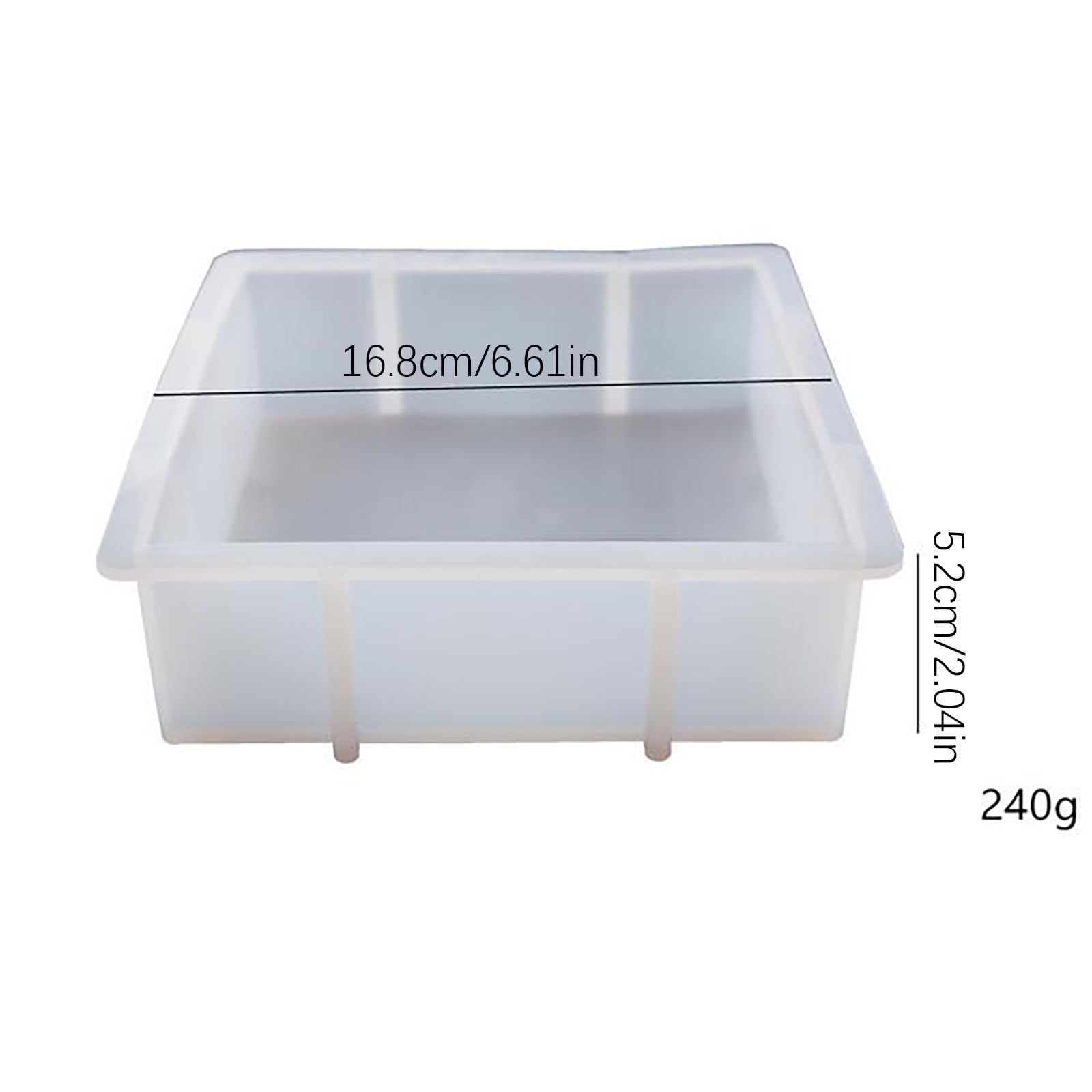 Resin Molds Silicone,6.6x6.6x2inch Square Shaped Epoxy Resin Casting Craft Mold for Flower Bouquet Preservation,Large Silicone Molds for Resin Casting Craft(A)