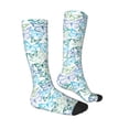 thumbnail image 4 of Lsque Butterflies Printed Crew Socks Men's Women's LightWeight Thin Casual Calf Socks ,Knee High Socks,Cotton Socks, 4 of 9