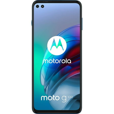 Motorola Moto G100 Dual-SIM 128GB ROM + 8GB RAM (GSM Only | No CDMA) Factory Unlocked 5G Smartphone (Iridescent Ocean) - International Version
