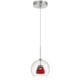 thumbnail image 1 of Cal Lighting UP-335-CL-REDCL Intégré Dimmable Conduit Double Verre Mini Pendentif Lumière&44; Rouge Clair - 6W&44; 450 Lumen & 3000K, 1 of 1