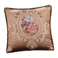 thumbnail image 1 of Funda de almohada de jacquard con estampado de flores de lujo Strade Fareast Limited Estilo B 48 cm x 48 cm, 1 of 8