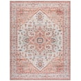 thumbnail image 2 of SAFAVIEH Arizona Mia Medallion Machine Washable Area Rug, Light Rust/Beige, 9' x 12', 2 of 8