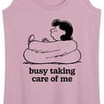 thumbnail image 3 of Peanuts - Busy Taking Care Of Me - Women's Racerback Tank Top, 3 of 6