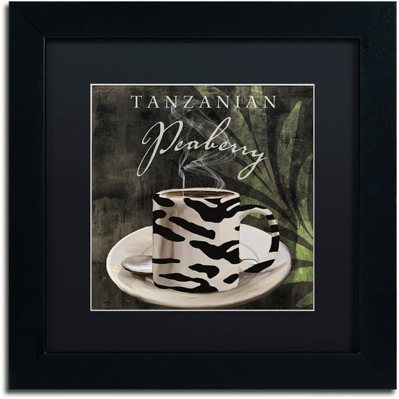 Trademark Fine Art "Afrikan Coffee II" Canvas Art by Color Bakery Black Matte, Black Frame