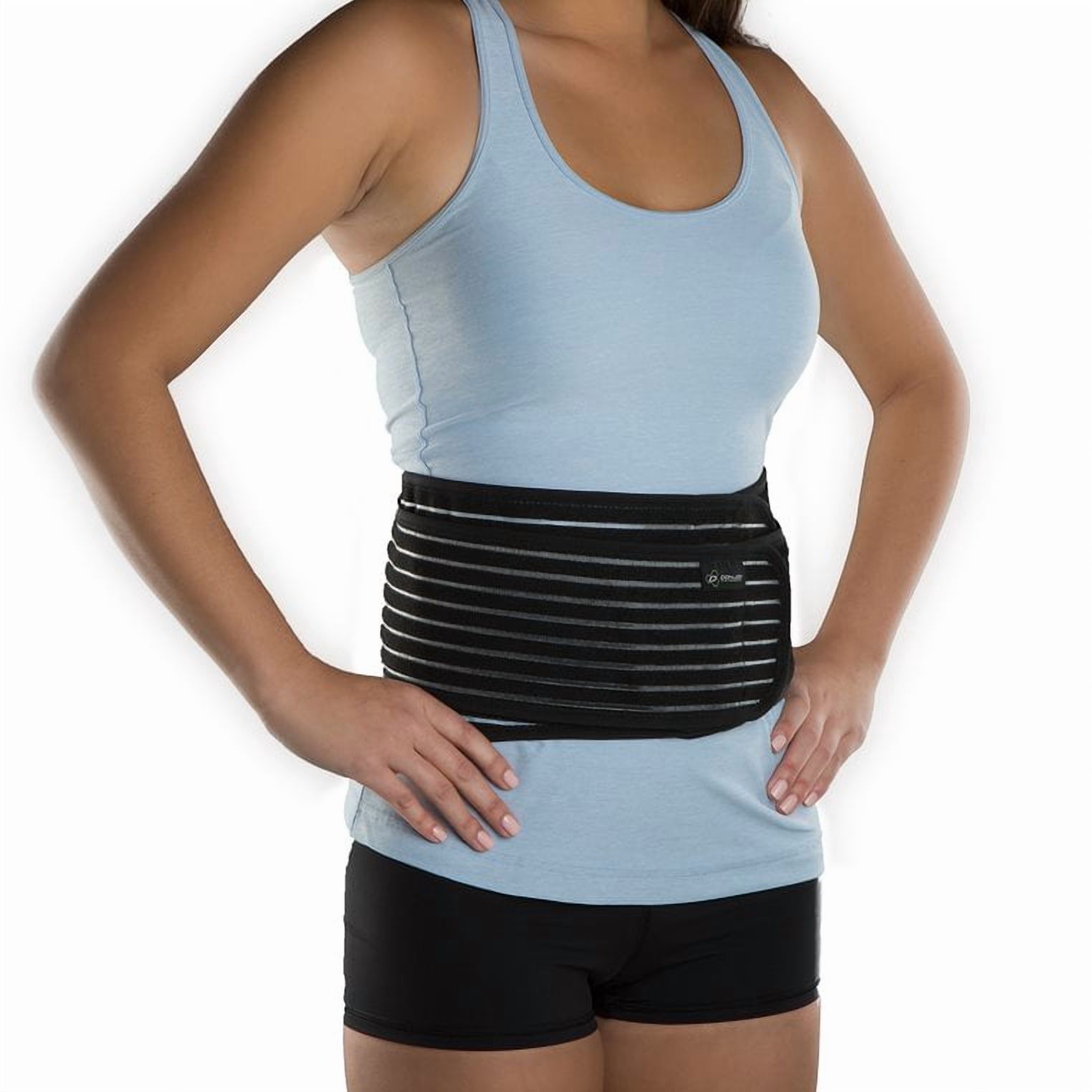DonJoy Performance Elastic Back Brace Wrap, Adjustable Stretch Compression Brace, Low Back size S/M
