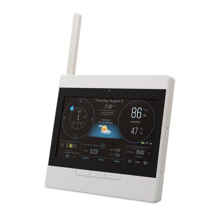 AcuRite Atlas Weather Station with White HD Display for Temperature, Humidity, Wind Speed/Direction with Built-in Barometer (01127M)