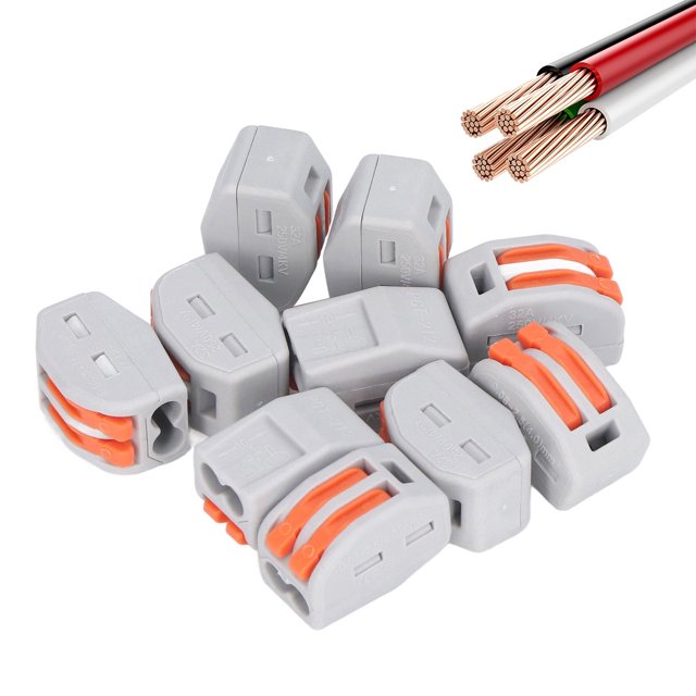 Cable 50 Piezas Conector De Conductor De Cable Kit De Terminal De Empalme De Palanca De 2 Puertos Para Cableado