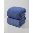 thumbnail image 4 of Yardvibe 2PC Bath Towel Sheets , 29.5"x13.8" Extra Large Soft Highly Absorbent & Quick Dry Towel, Skin-Friendly Durable Towels for Home, Hotel, Spa and Daily Bath Use (Blue), 4 of 8