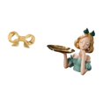 thumbnail image 5 of Furniture Handle Brass Bowknot Cabinet Pull Resin Princess Statue Storage Tray for Kitchen Bathroom Living Room Decor, 5 of 8