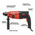 thumbnail image 2 of Rotomartillo electroneumático BLOOSOM Pro920 negro y rojo 800W 110V, 2 of 7