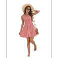 thumbnail image 3 of Flowy Dresses for Women Sleeveless Summer Tank Dress Casual Beach Vacation Pink XXL, 3 of 7