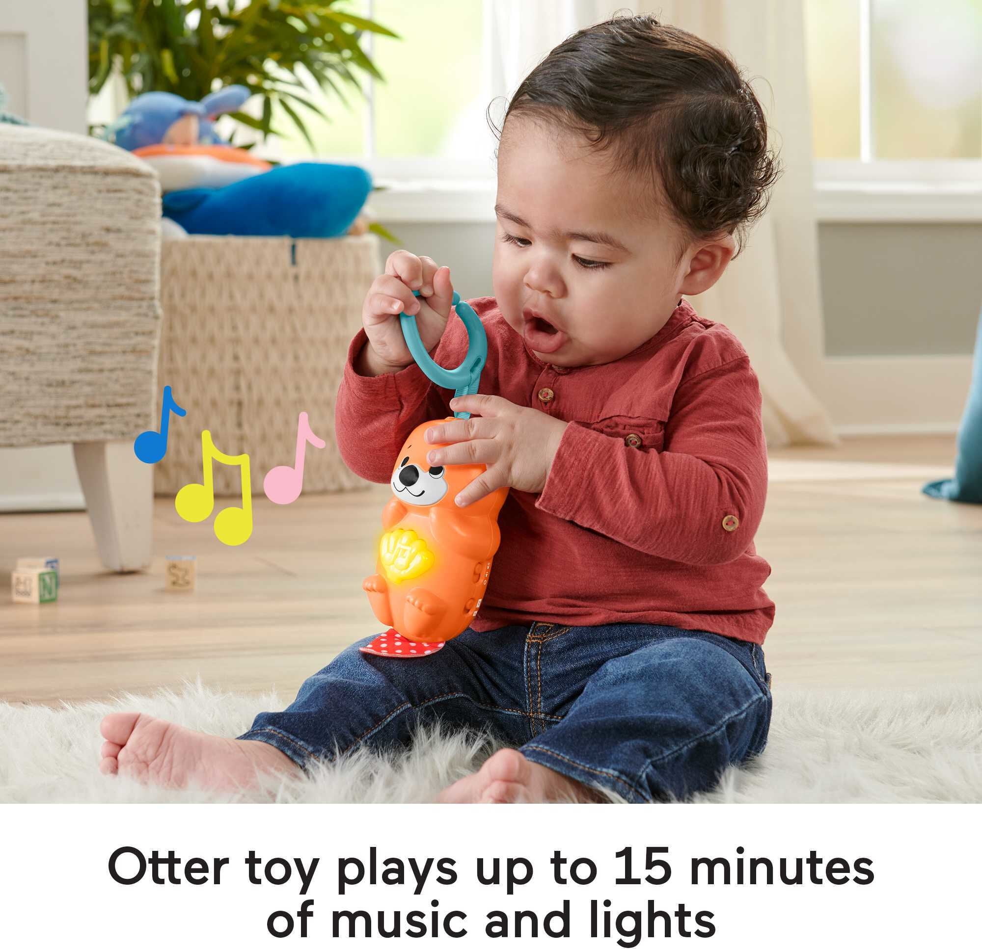 Fisher-Price 3-in-1 Music Glow and Grow Gym Infant Playmat with Lights & Removable Toys