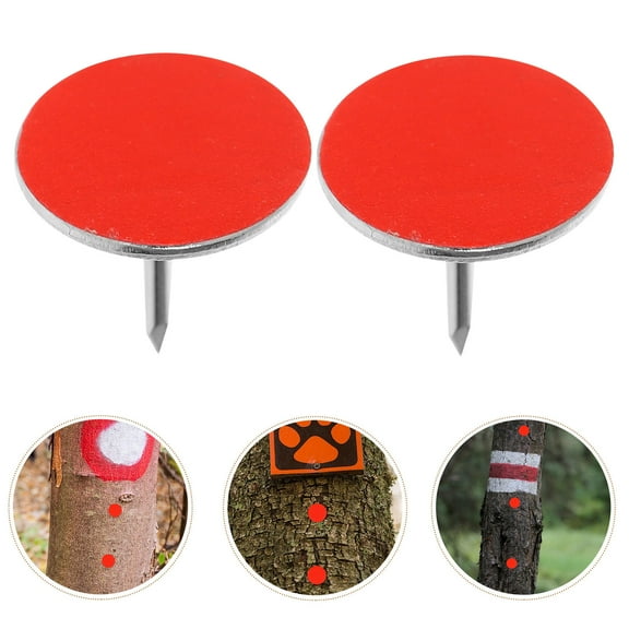 Soimiss Red Reflective Tacks for Hiking and Camping High Visibility 50Pcs
