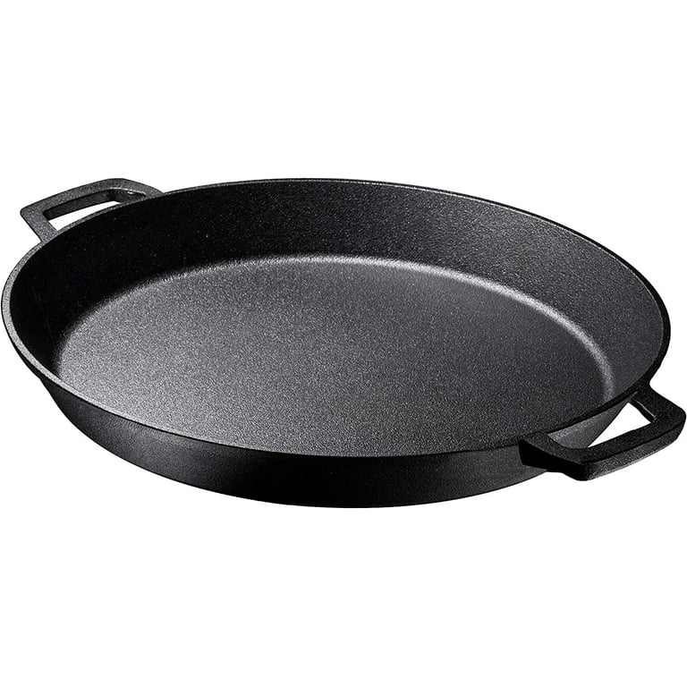 Bruntmor Pre Seasoned Cast Iron 12 inch Crepe Pan Set - 5 Piece Kitchen  Pancake Grill Pan, Camping Skillet, Pizza Pan, Fry Pan