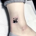 thumbnail image 3 of Black And White Personality Tattoo Stickers Chinese Text Disposable Stickers, 3 of 6