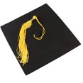 thumbnail image 3 of Clearance! Audhol Graduation Cap Neutral Adult Child Graduation Cap with Tassel Adjustable High School University Black Graduation Cap Yellow One Size, 3 of 7
