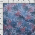 thumbnail image 3 of oneOone Georgette Viscose Bluish Violet Fabric Tropical Palm Leaf Sewing Fabric By The Yard Printed Diy Clothing Sewing Supplies 42 Inch Wide, 3 of 6