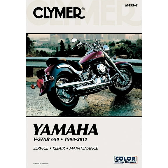Clymer Repair/Service Manual '98-11 V-Star XVS650 (M495-7)