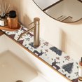 thumbnail image 2 of Yayeee Faucet Mat for Kitchen Sink 14.7" Diatomite Long Splash Guard Pad, Beige Christmas Forest, 2 Pack, 2 of 7