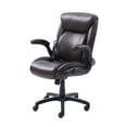 thumbnail image 4 of Serta Air Lumbar Bonded Leather Manager Office Chair, Brown, 4 of 6