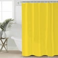 thumbnail image 5 of Yellow Shower Curtain, 48" x 72", Solid Color Waterproof Bathroom Curtain Washable Shower Curtain Set with 12 Hooks, 5 of 6